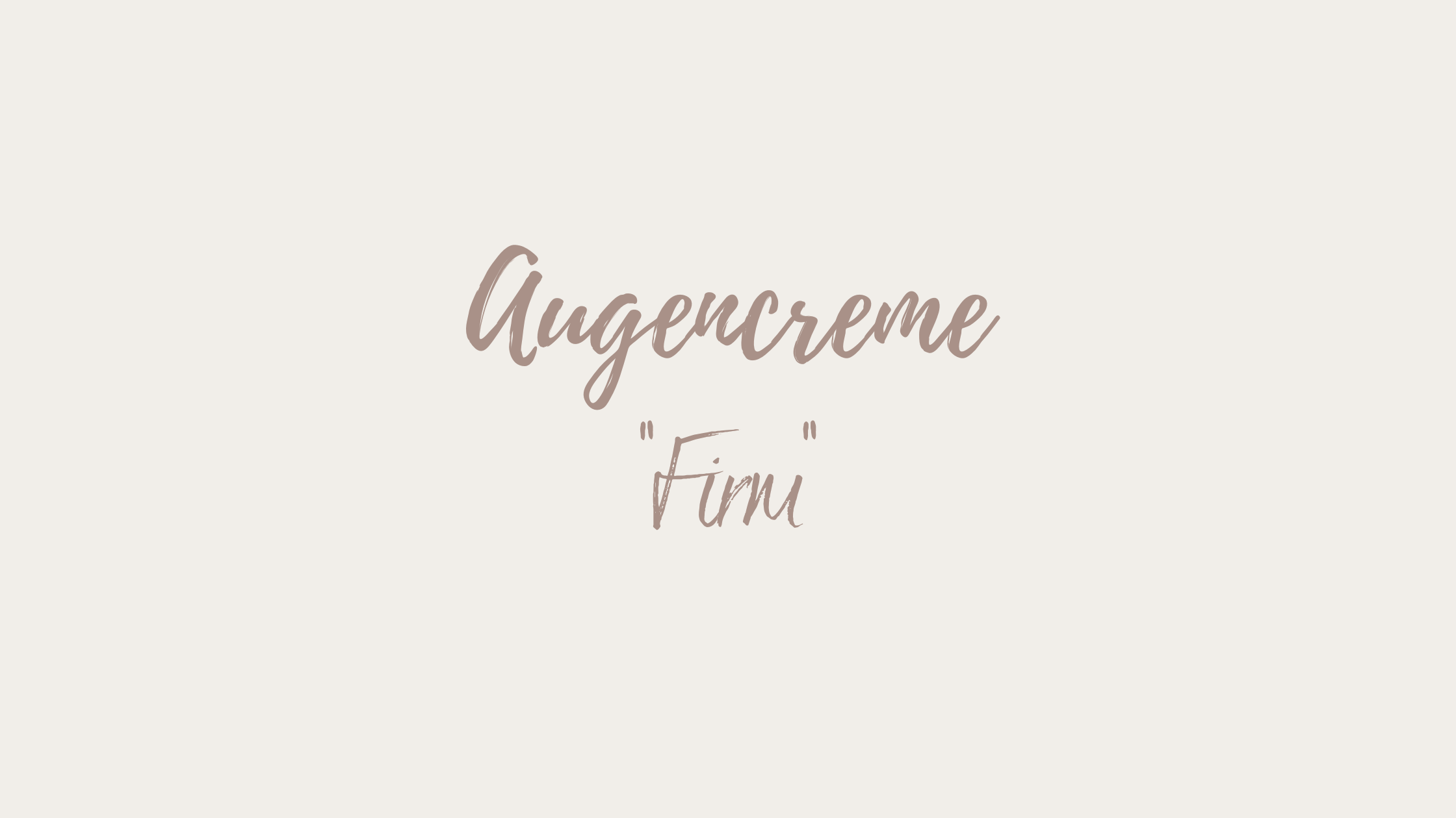 Augencreme 