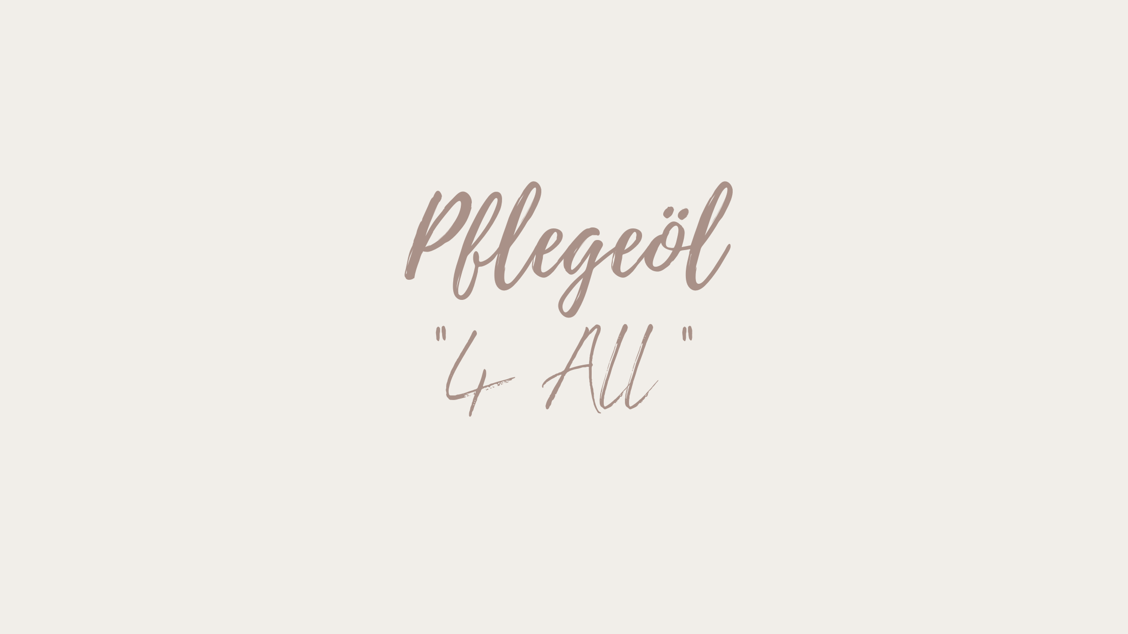 Pflegeöl 