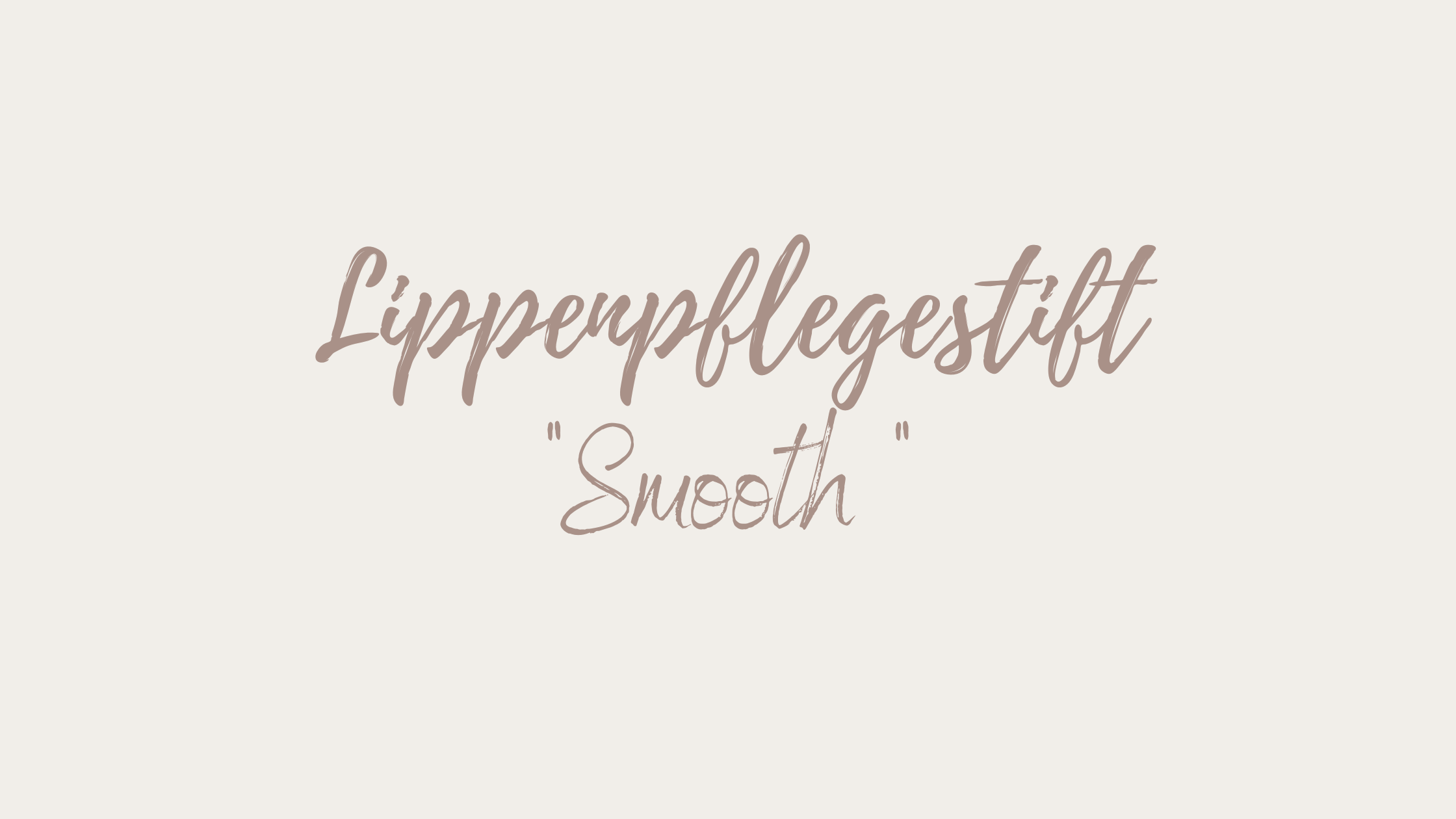 Lippenpflegestift Smooth